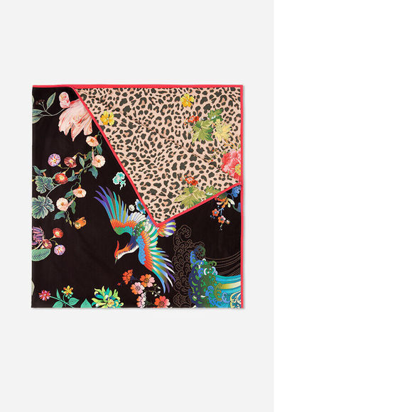 Johnny Was Other - Johnny Was BLACK DREAMER Reversible 65 x 70 Beach Towel Flower Blanket Bag NEW